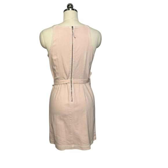 Anthropologie Pink Regatta denim Wrap Mini Dress| Size 2 - Picture 8 of 10